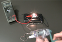 Hand-crank generator and light bulb